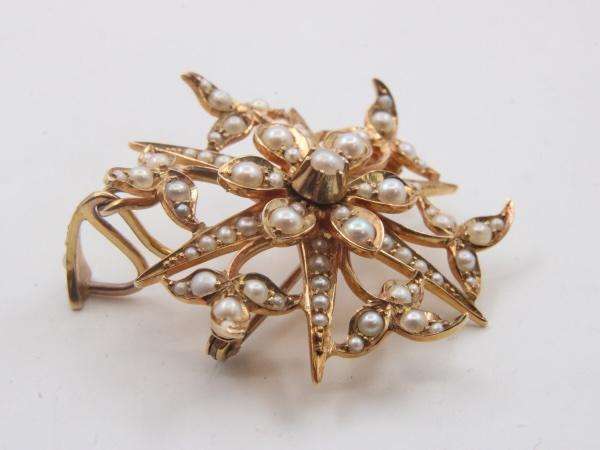 VICTORIAN 15CT GOLD PENDANT / BROOCH
