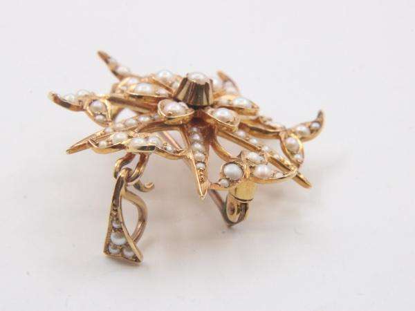 VICTORIAN 15CT GOLD PENDANT / BROOCH