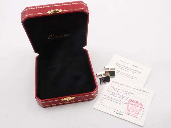 CARTIER STERLING SILVER CUFFLINKS