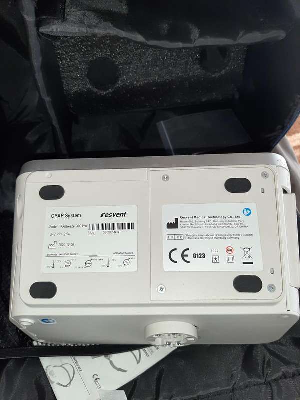 Resvent CPAP RXi Breeze PRO machine with Mask.