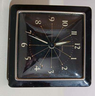 Collectable Vintage Westclox hand-wind Big Square Face alarm clock