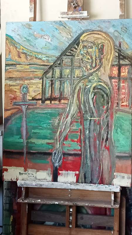 Derek Bernstein oil on canvas