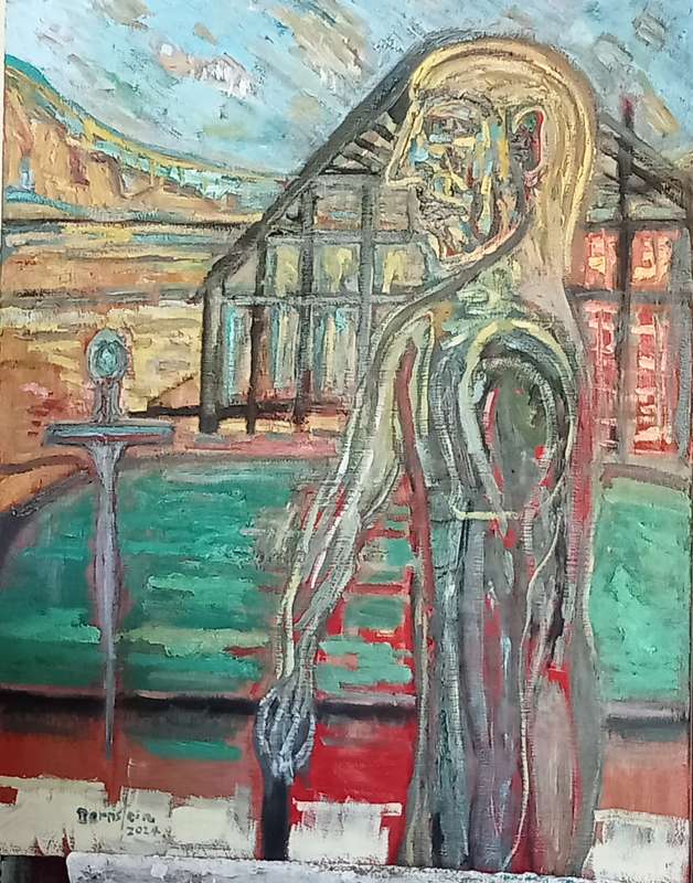 Derek Bernstein oil on canvas