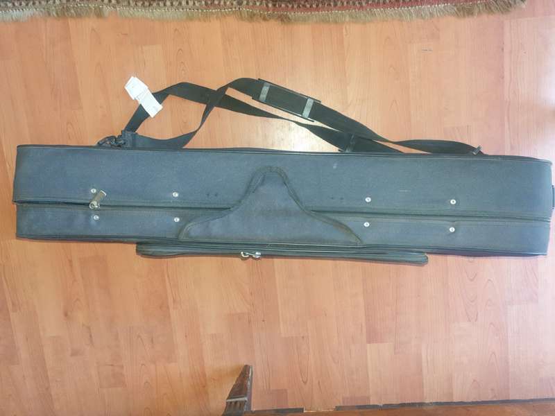 Viola Sandner in case with bow