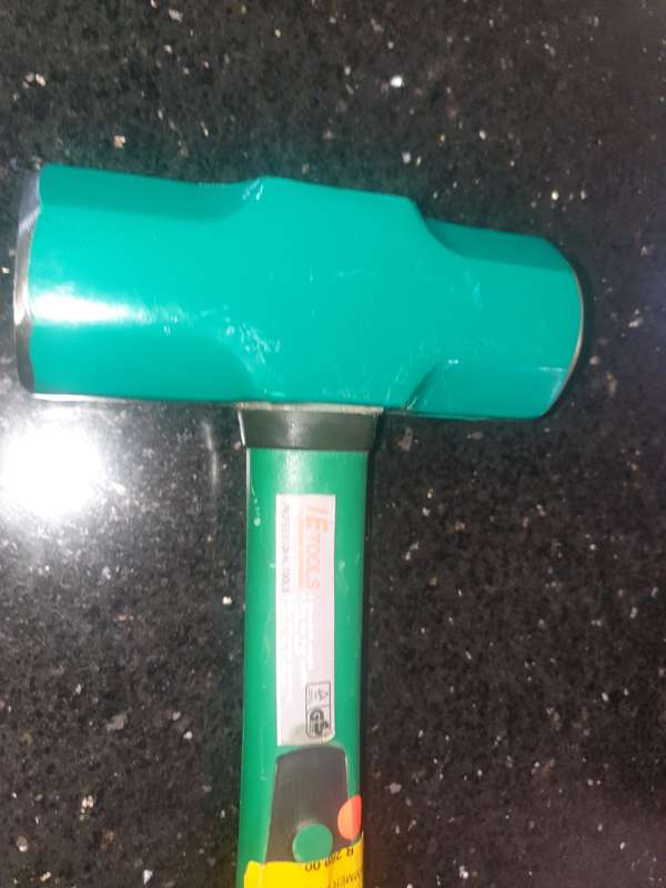 6 pound, Brand New, green poly rubber handle Hammer