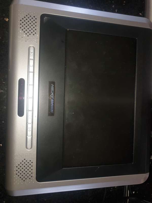 Next Base Car dual screen, headrest DVD player in carry case