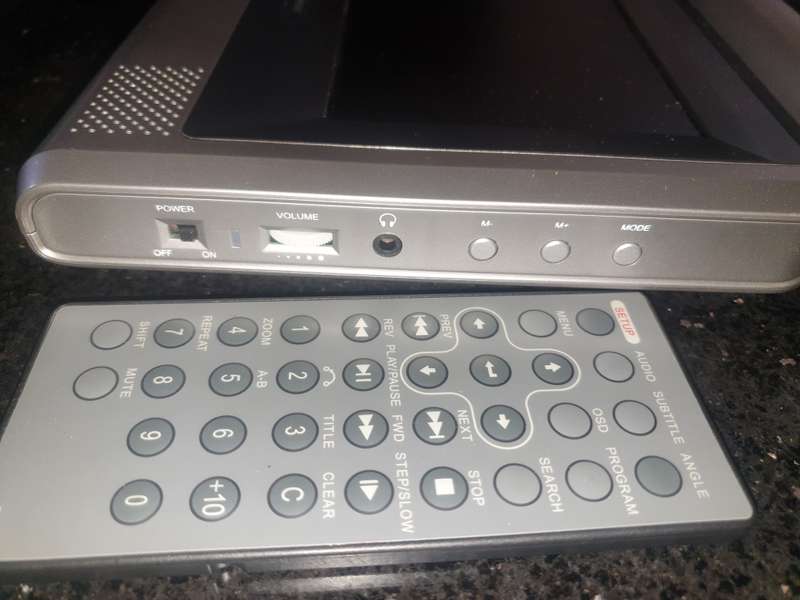 Next Base Car dual screen, headrest DVD player in carry case
