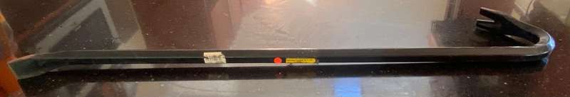 Crow bar black 750mm, new