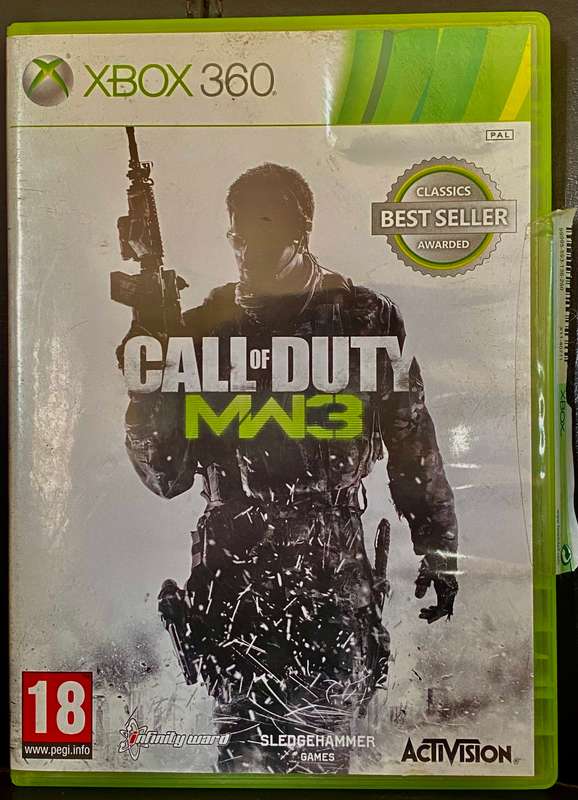 Xbox 360 original disk game in box- Call of duty modern warfare 3