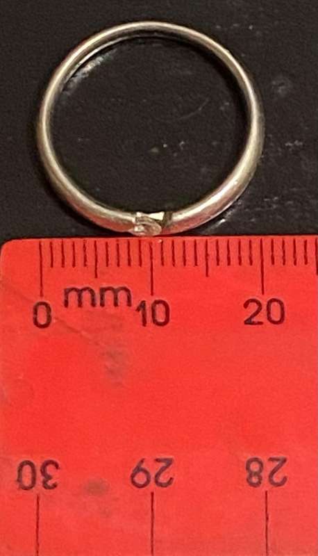 18ct white gold solitaire approx. 0.10 carat diamond tension set Ring