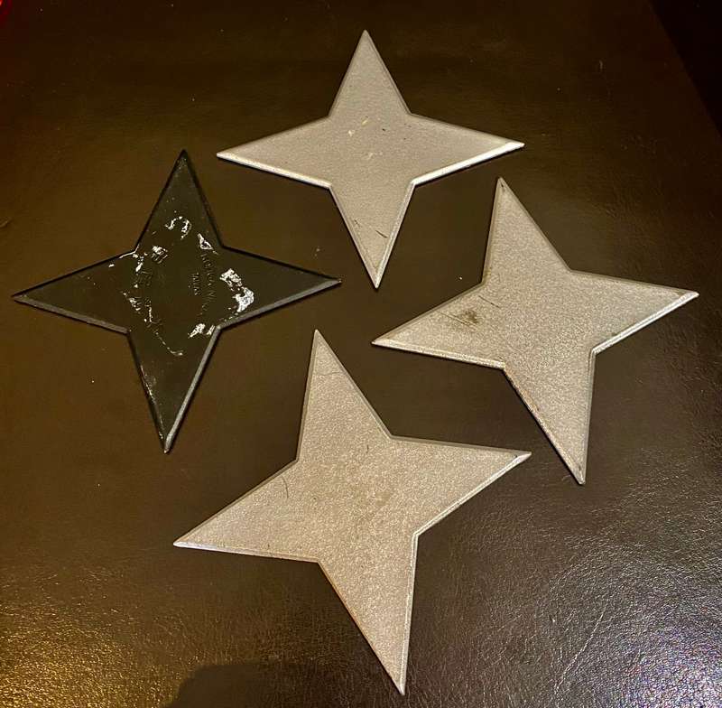 4x Shuriken (Ninja)stars weapons