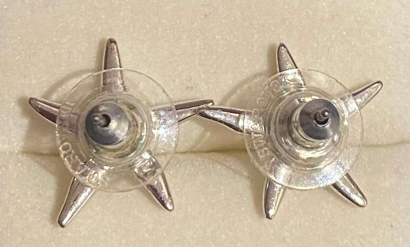 Swarovski crystal starfish shaped earing set