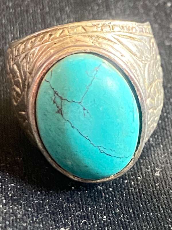 Sterling silver and turquoise Ring