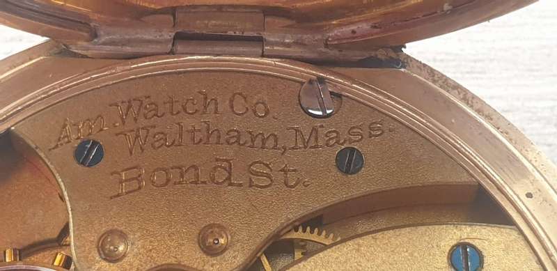 Pocket watch-14ct gold plated Waltham from 1909