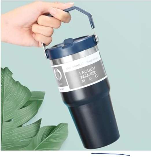 Thermal Insulated Travel Mug with handle  For Cold and Hot Drinks