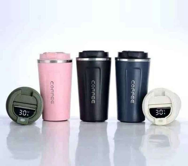 High Vacuum Coffee Mug (With temperature display)