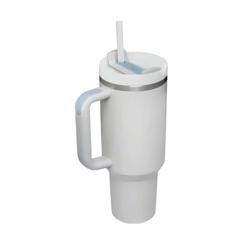 1.2L Stainless Steel Vacuum Tumbler with Straw for hot/cold drinks