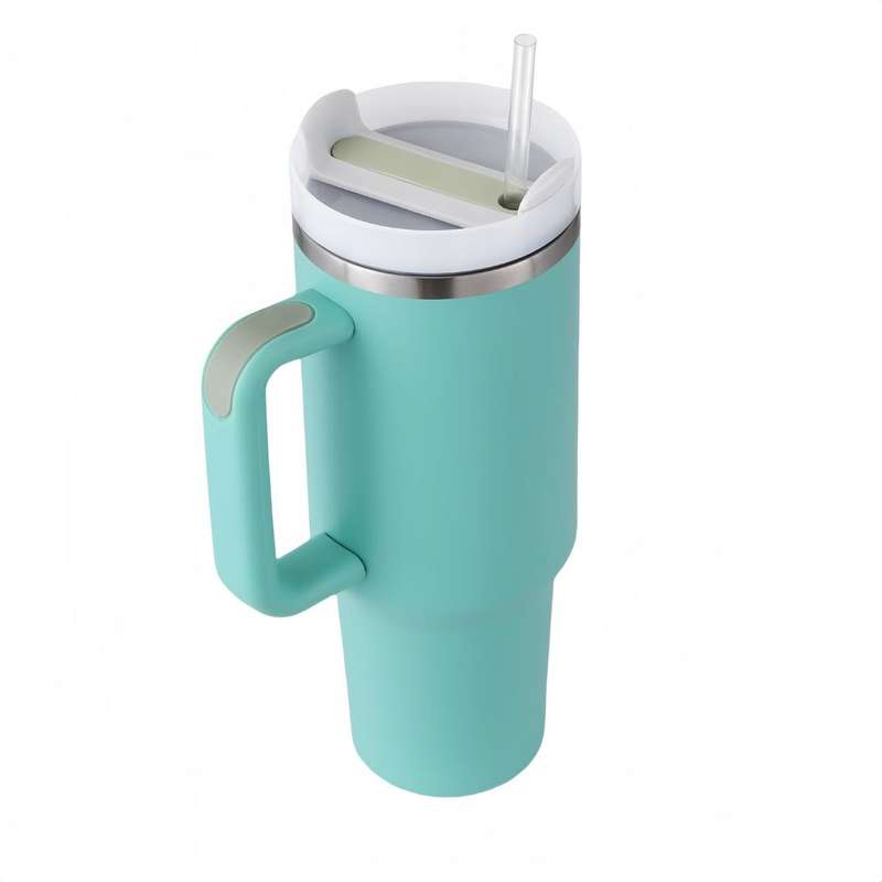 1.2L Stainless Steel Vacuum Tumbler with Straw for hot/cold drinks