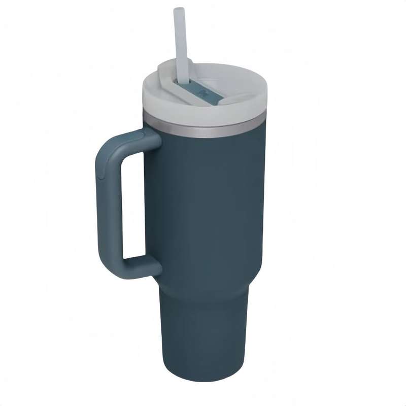 1.2L Stainless Steel Vacuum Tumbler with Straw for hot/cold drinks
