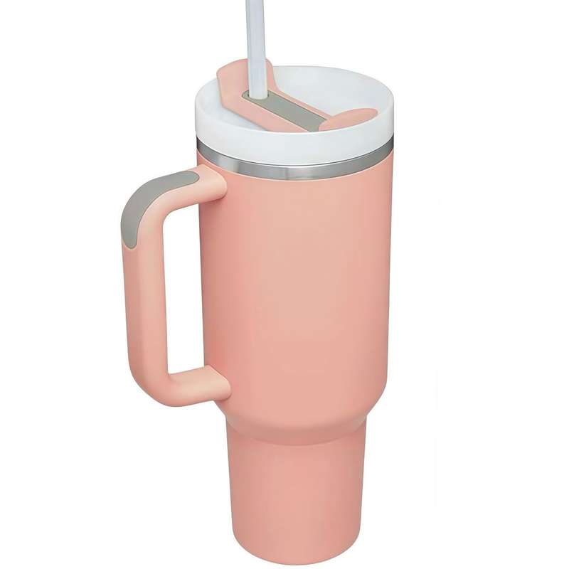 1.2L Stainless Steel Vacuum Tumbler with Straw for hot/cold drinks