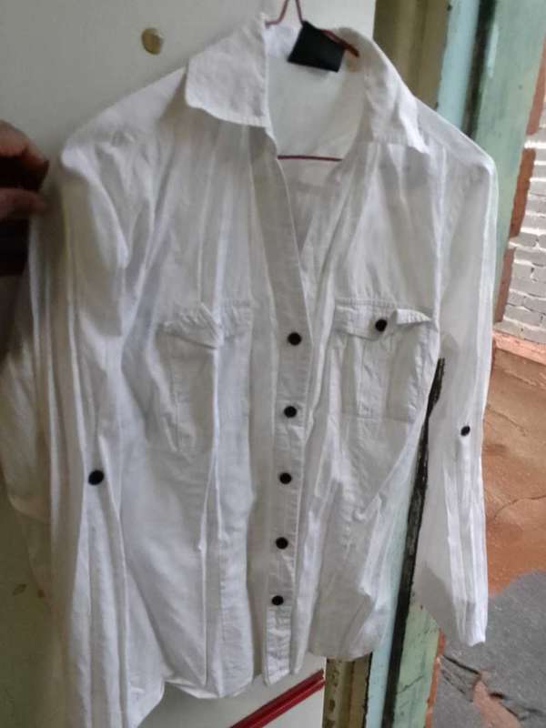 White Shirt with Vneck