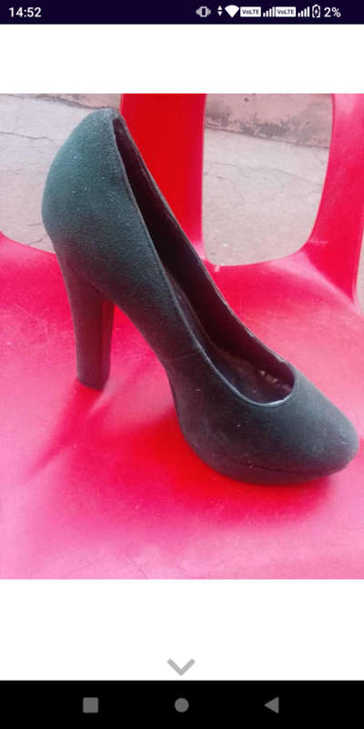 Suede Heels Size 4