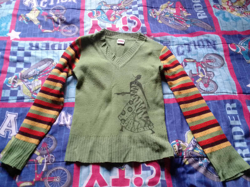 Rainbow knitwear