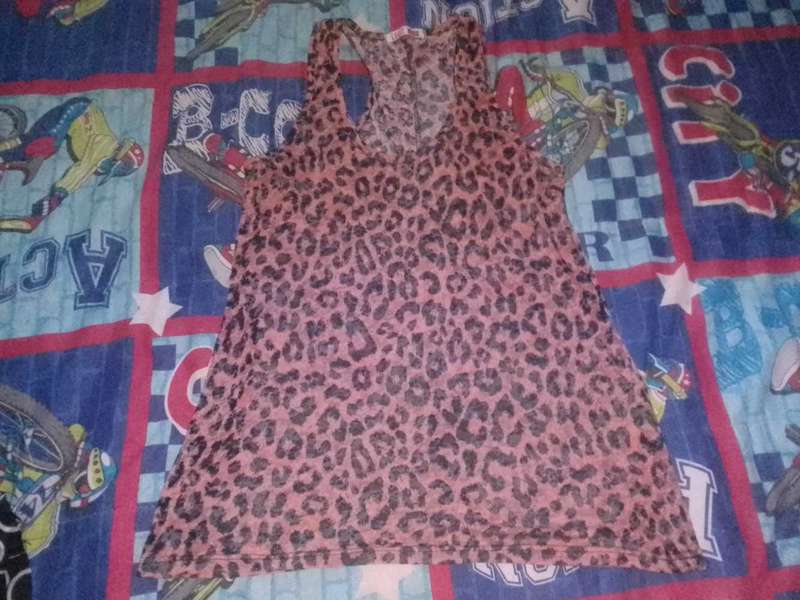 Orange print top