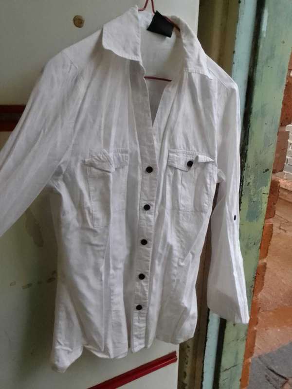 White Shirt with Vneck