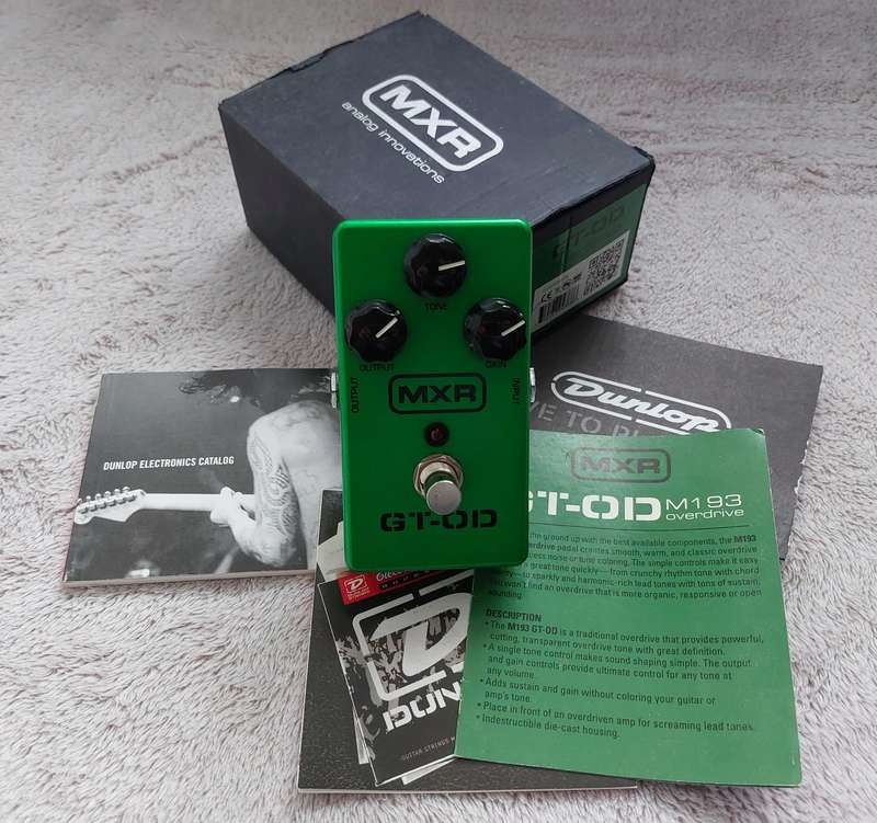 MXR GT-OD Overdrive Guitar Pedal in box