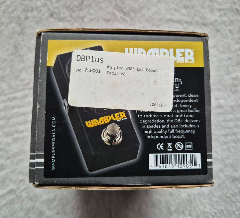 Wampler dB plus Guitar Boost Pedal