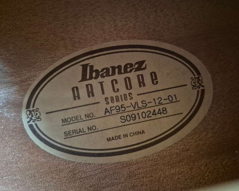 Ibanez AF95 VLS Semi-Hollow Jazz Body Guitar