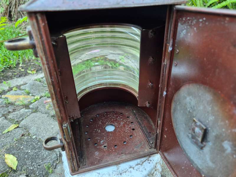 Large Size Vintage Antique Copper Ships Lantern