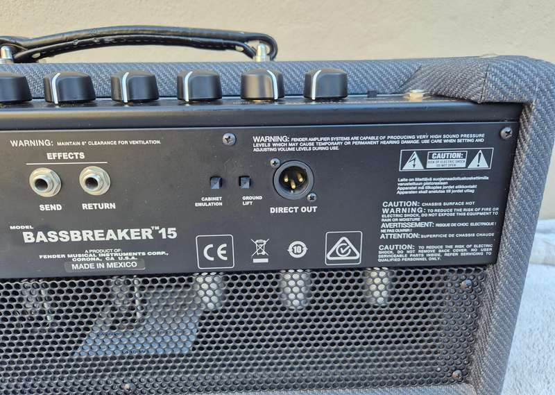 Fender Bassbreaker 15 Valve Guitar Amp Head
