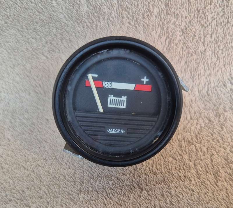 Vintage Jaeger Voltmeter Automotive Gauge