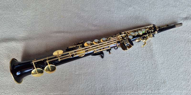 Jupiter JPS-547 Soprano Saxophone - Black and Brass