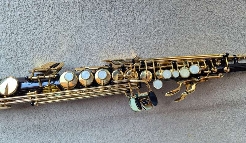 Jupiter JPS-547 Soprano Saxophone - Black and Brass