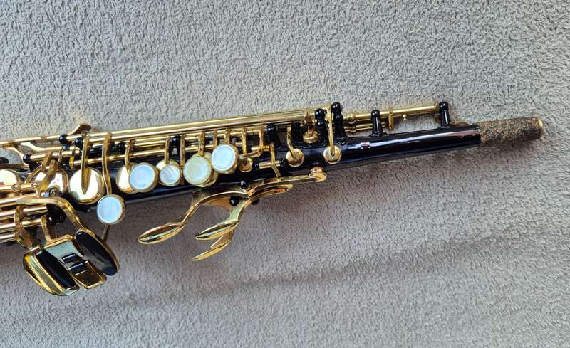 Jupiter JPS-547 Soprano Saxophone - Black and Brass