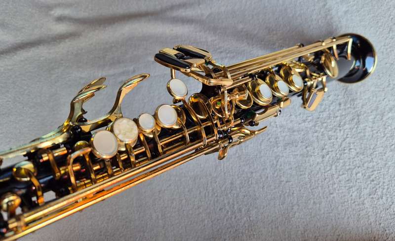 Jupiter JPS-547 Soprano Saxophone - Black and Brass