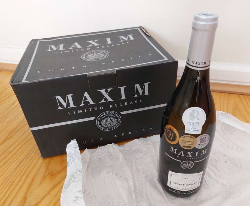 Maxim Limited Release 2017 Chardonnay (No Longer Available)