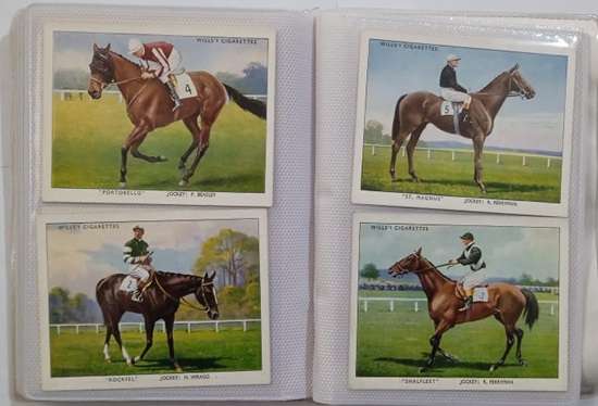 Wills Cigarette Cards: Racehorses and Jockeys 1938 Full set of 40 cards