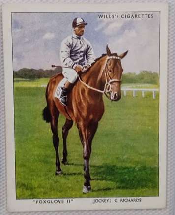 Wills Cigarette Cards: Racehorses and Jockeys 1938 Full set of 40 cards