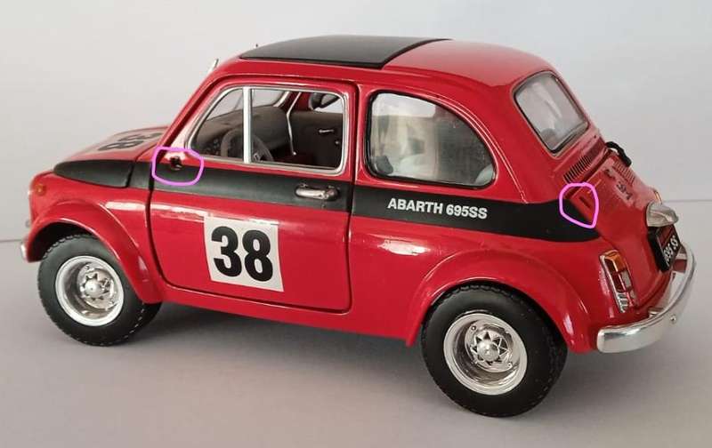 Road Signature 1963 Fiat Abarth 695SS Rally Car 1:18