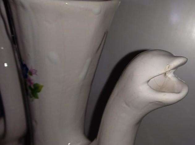 Ceramic swan jug
