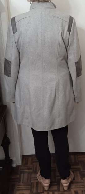Calvin Klein Grey Wool Blend Pea Jacket Coat Size XL