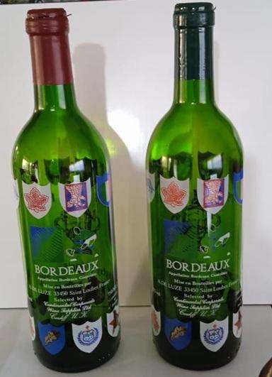 1991 Rugby World Cup Bordeaux Wine Bottles