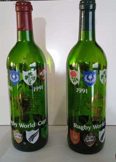 1991 Rugby World Cup Bordeaux Wine Bottles