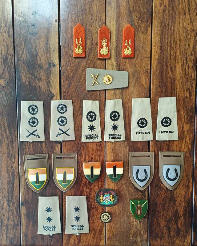 SADF - TRANSKEI RANK & FLASH LOT