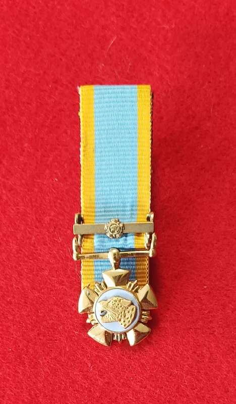 SANDF - GOLD LEOPARD - MINIATURE ORIGINAL