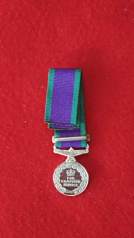 GENERAL SERVICE MEDAL (GSM) - ELIZABETH NORTHERN IRELAND - MINIATURE
